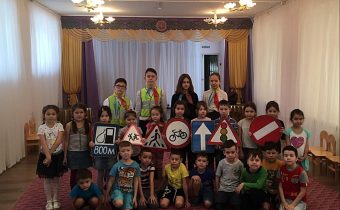 Встреча ЮИД «45 параллель» с воспитанниками МБДОУ «Башкирский детский сад № 40»