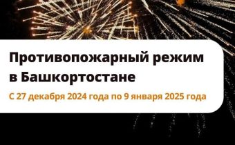 Осторожно!!! Пиротехника: противопожарный режим с 27 декабря 2024 по 9 января 2025